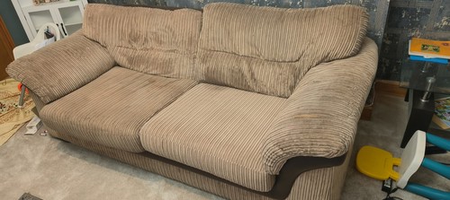 Dfs striped corduroy sofa - corduroy,