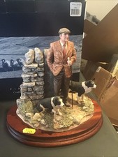 BORDER FINE ARTS B0012 NEXT TO GO FIGURINE COLLIE DOG FARMER SHEPHERD FIGURE