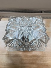 Square Glass Vintage flush