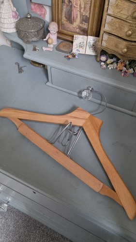 Vintage painted wooden coat - vintage,