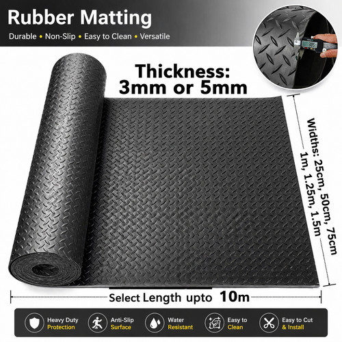 Rubber matting 3mm - 3mm, or