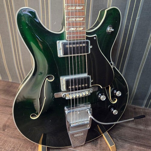 Yamaha green semi hollow - sa-50, semi-hollow