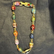 Vintage Joan Rivers Vermeil Egg Bracelet