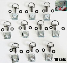 10 Sets 1/4 Turn D-Ring