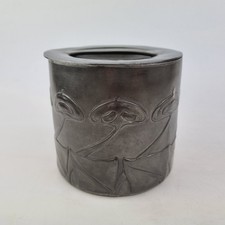 Antique Arts And Crafts Pewter Jar And Cover Tudric Liberty & Co Archibald Knox