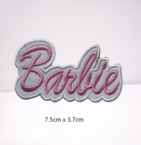 Barbie embroidered patch - barbie,