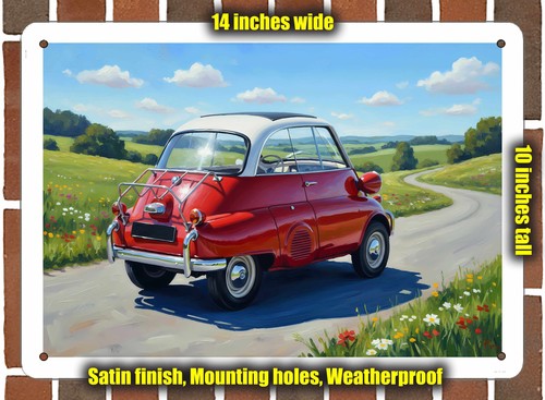 Metal sign 1958 - metal, bmw