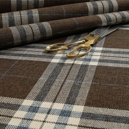 Tartan check upholstery fabric - check,