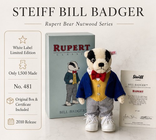Steiff bill badger rupert - steiff,