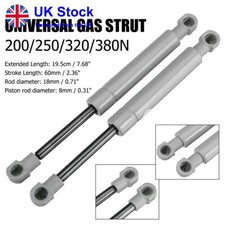Universal Gas Spring Lift Supports Struts For Car Boat Pair 200N/250N/320N/380N