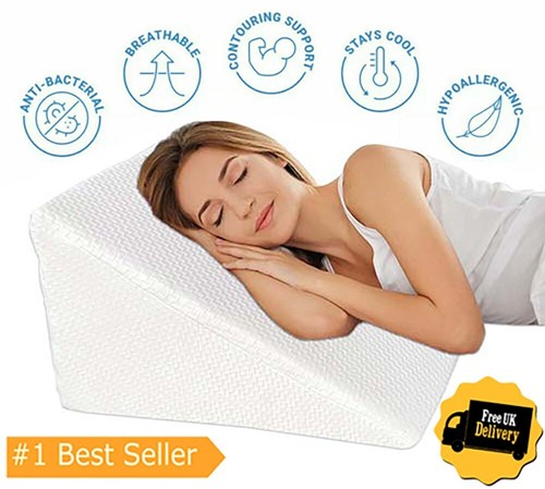 Bed wedge pillow - wedge, support