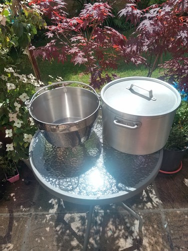 Vintage large aluminium jam - vintage,