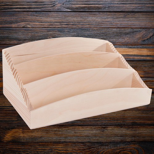 Wooden letter rack desk - rack,