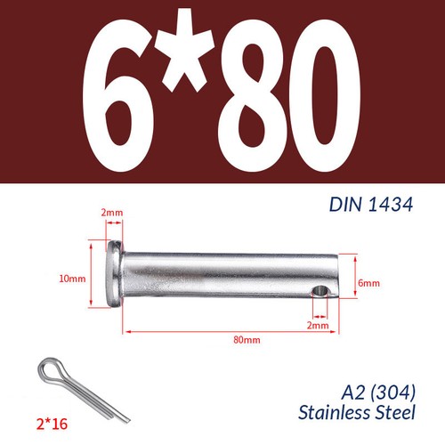6mm 8mm 10mm clevis pin - clevis,