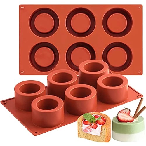 Round cake mold - round, silicone
