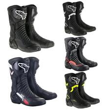 Alpinestars SMX-6 v2 CE Sports Racing Motorcycle Motorbike Boots Black White