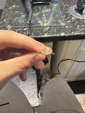 Ernest Jones 9ct yellow gold cubic zirconia ring