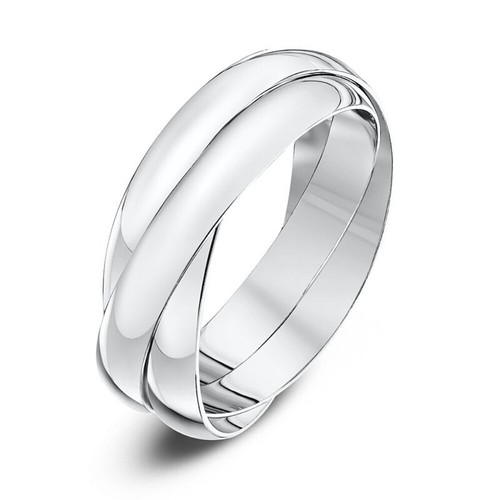 9ct white gold 3mm russian - 3mm,