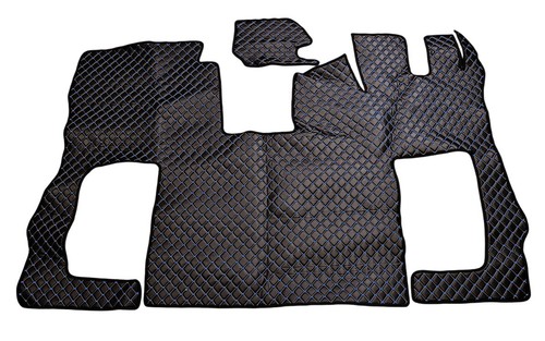 Black with blue eco - black, leather