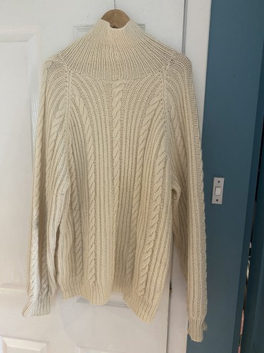 Hand knitted aran cable - knitted, knit