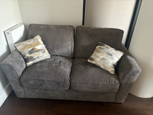 Modern grey convertible sofa - convertible,