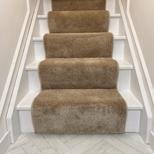 Carpet Stair Runner 5M x 60cm in the colour  SAND  with Whipped Wool - SALE!!