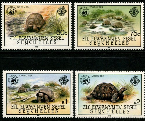 Seychelles 1985 wwf aldabra - -,