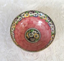 Centrotavola Art Deco con fiori di primula Maling Newcastle on Tyne England Bowl