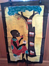 African batik textile wall hanging