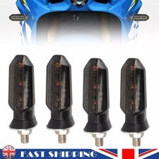 4Pcs Smoked Motorcycle Amber