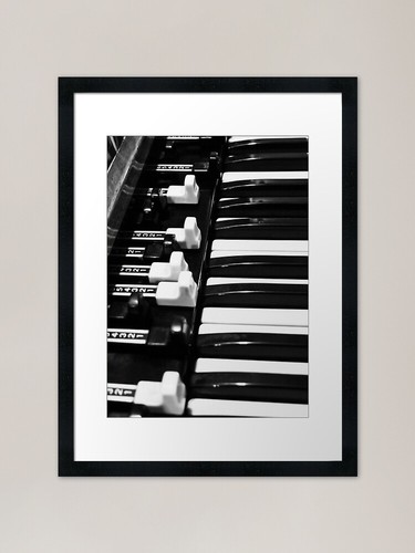 Hammond organ framed - hammond, art