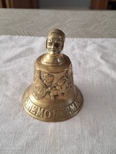 Vintage/Antique Cast Brass Old  Lady F. Hemony Hand Bell. ME FECIT ANNO 1669