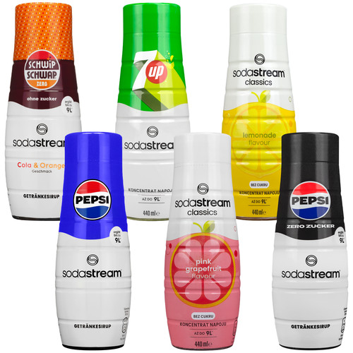New sodastream syrup set - new,