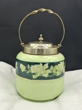 Antique Biscuit Floral Barrel