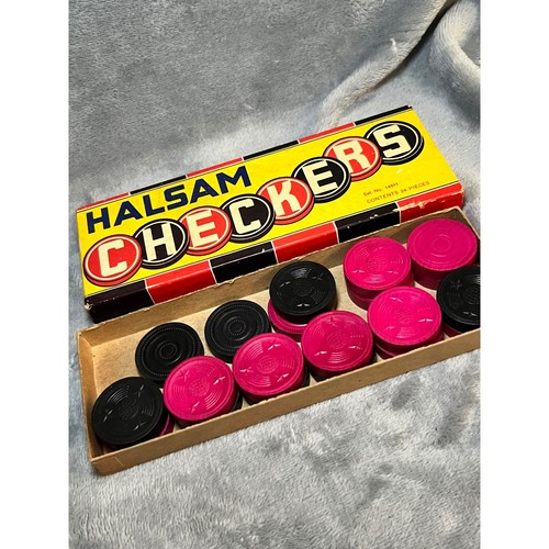 Vintage halsam checkers set - set, no