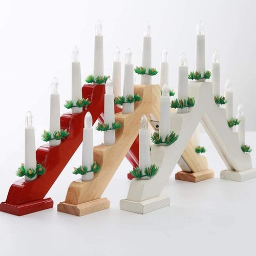 Wooden led christmas candle - led,