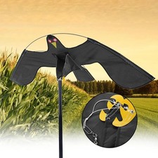 Garden Bird Repeller Scarer Flying Hawk Kite Extending 4m Telescopic Pole