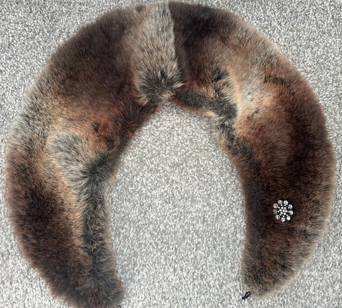 Vintage brown faux - vintage, fur