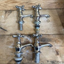 Vintage chrome taps x 2 pairs