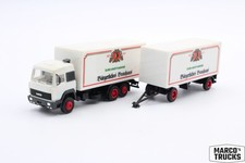 Herpa Iveco TurboStar box drawbar truck "Bürgerliches Brauhaus" 847004 /H25485
