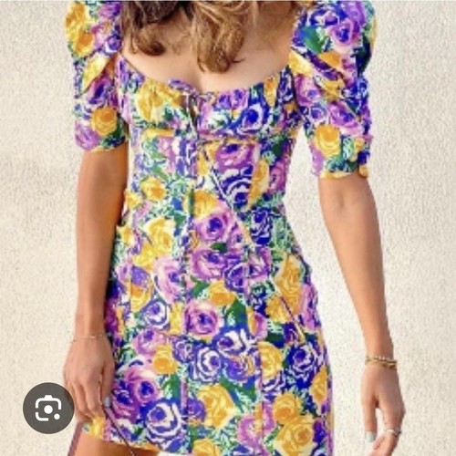 Zara floral mini dress size - dress,