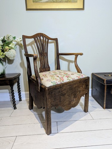 Antique oak armchair - oak,