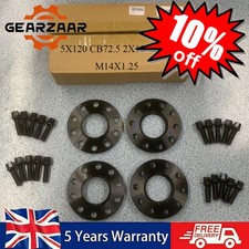 Black Wheel Spacers 12mm 15mm