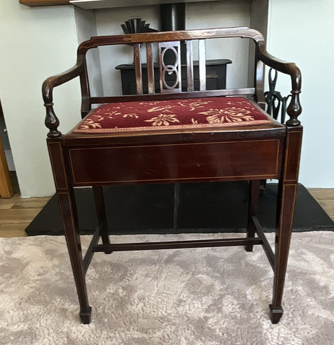 Antique edwardian upholstered - antique,