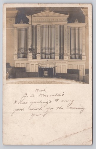Antique church pipe organ - church,
