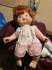 Vintage 1982 Kenner Strawberry Shortcake Baby Blow Kisses Kiss Dress Doll 14"