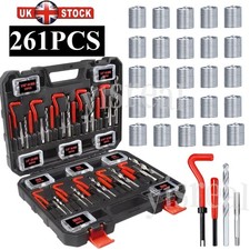 261Pc Thread Repair Kit Metric & Imperial HSS Drill Helicoil Tap Insert Repair