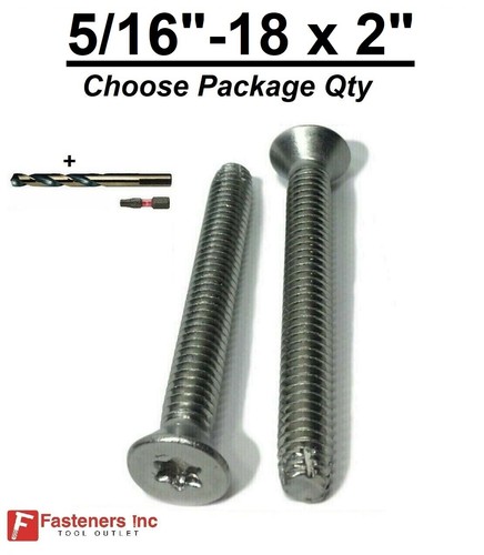 2 stainless steel - 5/16-18, 2"
