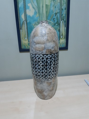 Large floor vase crackleglaze - ,