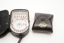 WESTON Euro Master Exposue / Light Meter and Case. Working